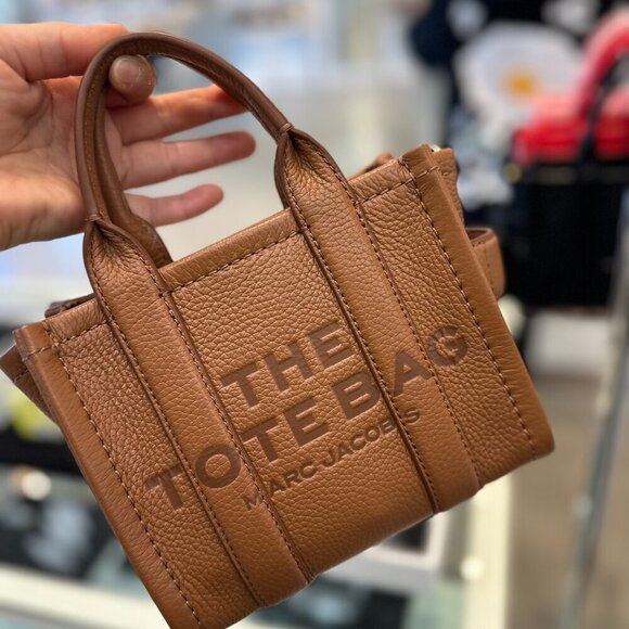 NWT! NEW! Marc Jacobs The Tote Leather Mini Crossbody -6 Colors - Picture 8 of 16